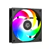 ID-Cooling Számítógépház - VIEW 510 ARGB (ablakos, 4x12cm A-RGB,  BTF, ATX, USB3.0, 1xUSB-C, fekete)