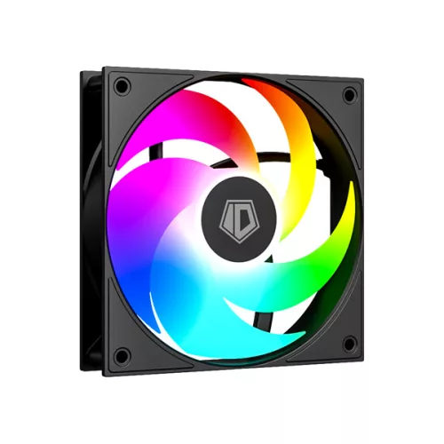 ID-Cooling Számítógépház - VIEW 510 ARGB (ablakos, 4x12cm A-RGB,  BTF, ATX, USB3.0, 1xUSB-C, fekete)