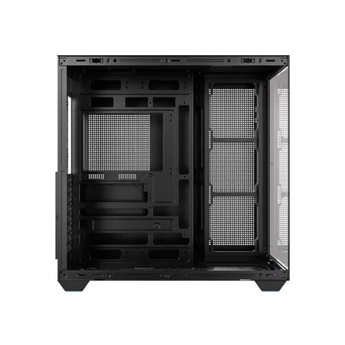 ID-Cooling Számítógépház - VIEW 510 (ablakos, venti nélkül, BTF, ATX, USB3.0, 1xUSB-C, fekete)