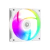 ID-Cooling Számítógépház - WARE 300 ARGB WH (ablakos, 4x12cm A-RGB, mATX, USB3.0, 1xUSB2.0, fehér)