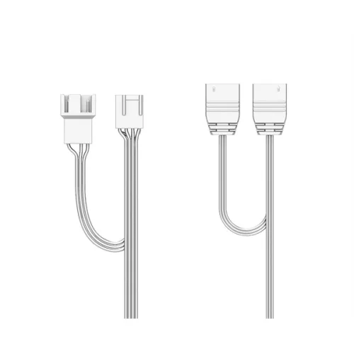 ID-Cooling Számítógépház - WARE 300 ARGB WH (ablakos, 4x12cm A-RGB, mATX, USB3.0, 1xUSB2.0, fehér)