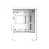 ID-Cooling Számítógépház - WARE 300 ARGB WH (ablakos, 4x12cm A-RGB, mATX, USB3.0, 1xUSB2.0, fehér)