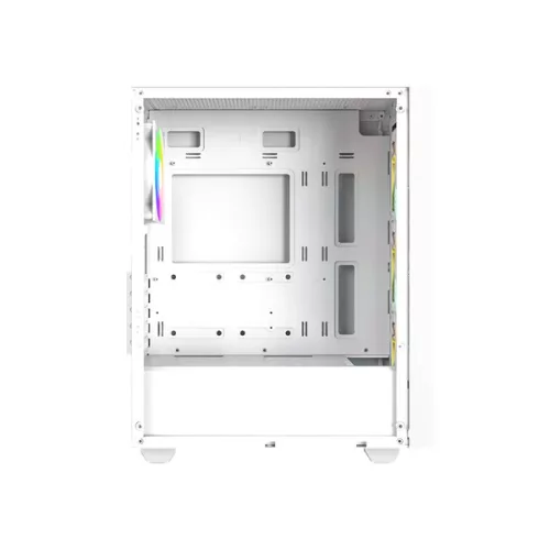ID-Cooling Számítógépház - WARE 300 ARGB WH (ablakos, 4x12cm A-RGB, mATX, USB3.0, 1xUSB2.0, fehér)