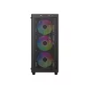 ID-Cooling Számítógépház - WARE 300 ARGB (ablakos, 4x12cm A-RGB, mATX, USB3.0, 1xUSB2.0, fekete)