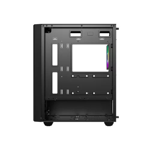 ID-Cooling Számítógépház - WARE 300 ARGB (ablakos, 4x12cm A-RGB, mATX, USB3.0, 1xUSB2.0, fekete)