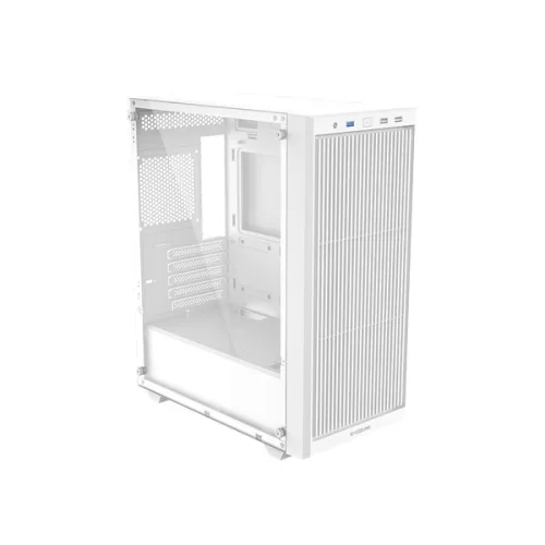 ID-Cooling Számítógépház - WARE 300 WH (ablakos, venti nélkül, mATX, USB3.0, 1xUSB2.0, fehér)