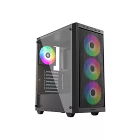   ID-Cooling Számítógépház - WARE 310 ARGB (ablakos, 4x12cm A-RGB, ATX, USB3.0, 1xUSB-C, 1xUSB2.0, fekete)