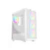ID-Cooling Számítógépház - WARE 310 ARGB WH (ablakos, 4x12cm A-RGB, ATX, USB3.0, 1xUSB-C, 1xUSB2.0, fehér)
