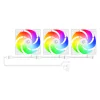 ID-Cooling Számítógépház - WARE 310 ARGB WH (ablakos, 4x12cm A-RGB, ATX, USB3.0, 1xUSB-C, 1xUSB2.0, fehér)