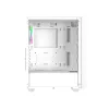 ID-Cooling Számítógépház - WARE 310 ARGB WH (ablakos, 4x12cm A-RGB, ATX, USB3.0, 1xUSB-C, 1xUSB2.0, fehér)