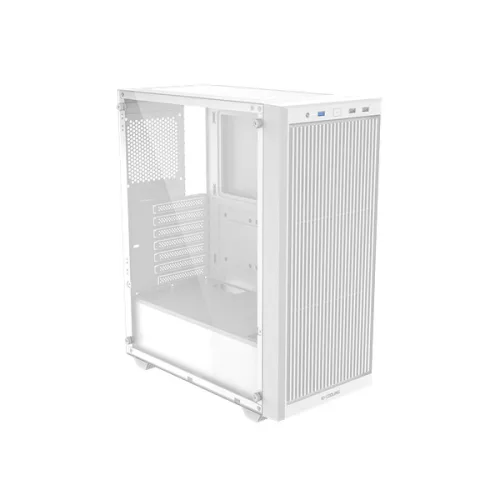 ID-Cooling Számítógépház - WARE 310 WH (ablakos, venti nélkül, ATX, USB3.0, 1xUSB-C, 1xUSB2.0, fehér)