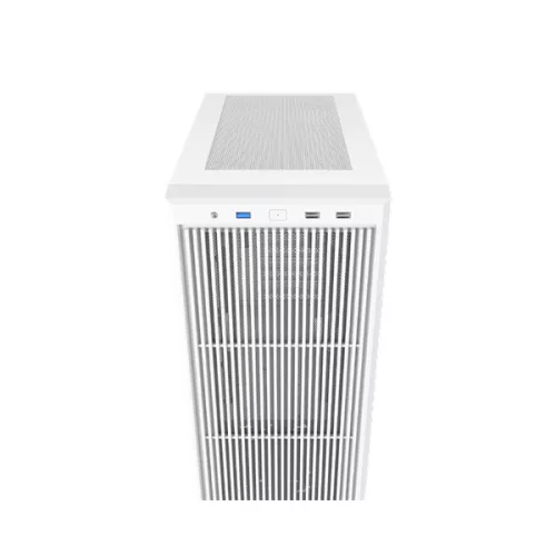 ID-Cooling Számítógépház - WARE 310 WH (ablakos, venti nélkül, ATX, USB3.0, 1xUSB-C, 1xUSB2.0, fehér)