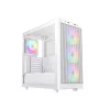 ID-Cooling Számítógépház - WARE 510 ARGB WH (ablakos, 4x12cm A-RGB, ATX, USB3.0, 1xUSB-C, 1xUSB2.0, fehér)