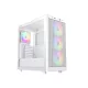 ID-Cooling Számítógépház - WARE 510 ARGB WH (ablakos, 4x12cm A-RGB, ATX, USB3.0, 1xUSB-C, 1xUSB2.0, fehér)