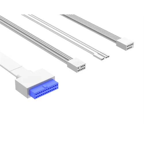 ID-Cooling Számítógépház - WARE 510 ARGB WH (ablakos, 4x12cm A-RGB, ATX, USB3.0, 1xUSB-C, 1xUSB2.0, fehér)