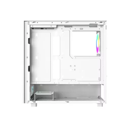 ID-Cooling Számítógépház - WARE 510 ARGB WH (ablakos, 4x12cm A-RGB, ATX, USB3.0, 1xUSB-C, 1xUSB2.0, fehér)