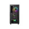 ID-Cooling Számítógépház - WARE 510 ARGB (ablakos, 4x12cm A-RGB, ATX, USB3.0, 1xUSB-C, 1xUSB2.0, fekete)