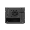 Sharkoon Számítógépház - Shark Zone C10 (fekete; fekete belső; mITX; 2xUSB3.0; 2xUSB2.0; I/O; 120mm ventilátor)