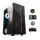 Spirit of Gamer Számítógépház - CLONE 3 Black (fekete, ablakos, 8x12cm ventilátor, alsó táp,  ATX, 1xUSB3.0, 2xUSB2.0)