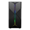 Spirit of Gamer Számítógépház - CLONE 3 Black (fekete, ablakos, 8x12cm ventilátor, alsó táp,  ATX, 1xUSB3.0, 2xUSB2.0)