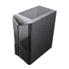 Spirit of Gamer Számítógépház - CLONE 3 Black (fekete, ablakos, 8x12cm ventilátor, alsó táp,  ATX, 1xUSB3.0, 2xUSB2.0)