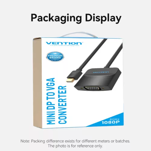 ADAPTER DP -> VGA, 0,15m, Vention