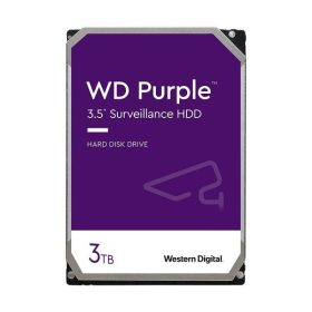   Western Digital Belső HDD 3.5" 3TB - WD33PURZ (5400rpm, 256MB puffer, SATA3 - Purple (biztonságtechnikai rögzítőkbe is))