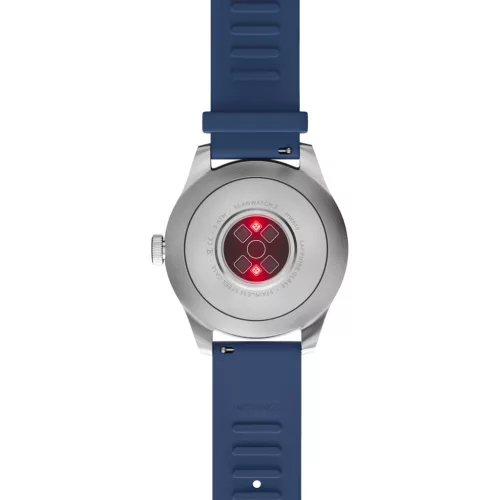 Withings Scanwatch 2 / 42mm (Activity, Sleep Tracker, ECG, Temperature, SPO2 / Stainless steel, fkm wristband, sapphire glass) - Blue