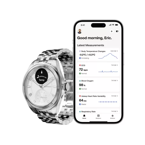 Withings ScanWatch Nova Brilliant 39mm - Titanium Silver