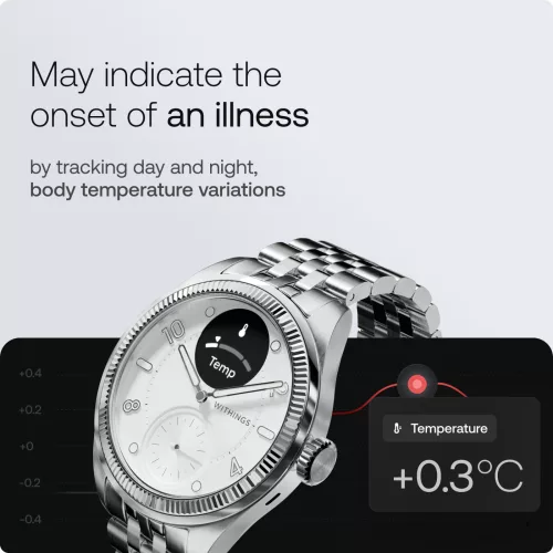 Withings ScanWatch Nova Brilliant 39mm - Titanium Silver