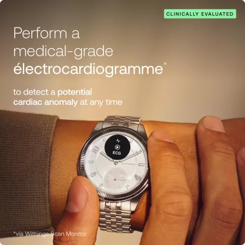 Withings ScanWatch Nova Brilliant 39mm - Titanium Silver