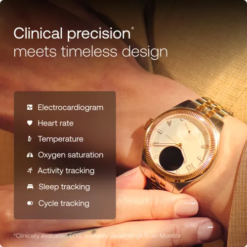 Withings ScanWatch Nova Brilliant 39mm - Gold