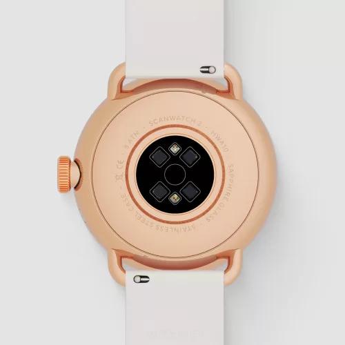 Withings Scanwatch 2 / 38mm (Activity, Sleep Tracker, ECG, Temperature, SPO2 / Stainless steel, fkm wristband, sapphire glass) - Sand