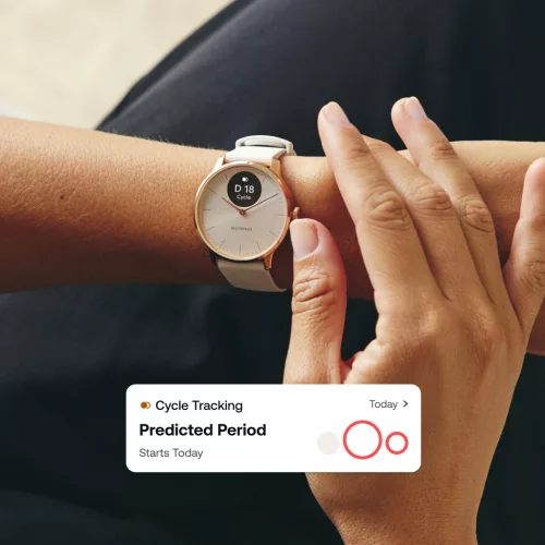 Withings Scanwatch Light / 37mm  (Activity, Sleep Tracker / Stainless steel, fkm wristband, sapphire glass) - Sand