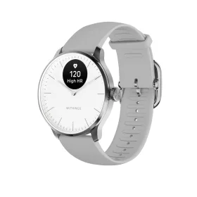   Withings Scanwatch Light / 37mm (Activity, Sleep Tracker / Stainless steel, fkm wristband, sapphire glass) - White