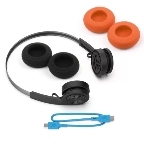 JLAB Rewind Wireless Retro 2 Headphones - Black