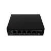 Lanberg Light Industrial 6 portos PoE Switch (4xPoE, 90W)