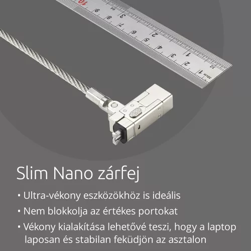 Kensington NanoSaverR 2.0 EQ kulcsos laptopzár