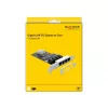 Delock Vezérlőkártya - 89567 (PCI Express kártya > 4 x Gigabit LAN)