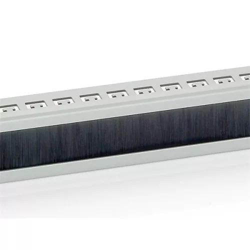 Equip Rackszekrény kiegészítő - 327412 ("Brush Panel", Fésű Panel 1U, szürke)