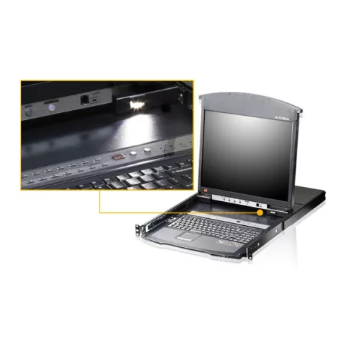 ATEN ALTUSEN KVM Konzol LCD 19" + Switch IP, 16 port