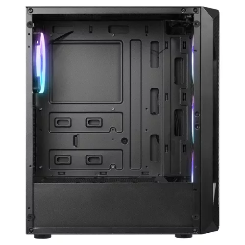 Everest Számítógépház - X-RACER (fekete; üveg; ATX; alsó táp; 4x120mm RGB, 1xUSB3.0 + 2xUSB2.0)