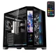 Rampage Számítógépház - NOVA V2 (fekete; üveg; ATX; 9,17" LCD kijelző, 7x120mm A-RGB, 1xUSB3.0 + 1xUSB-C)