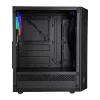 Everest Számítógépház -  BUMPY (fekete; plexi; ATX; alsó táp; 1x120mm LED; 1xUSB3.0 + 2xUSB2.0, I/O; porszűrő)