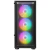 Rampage Számítógépház - SHIVA  (fekete; ablakos; ATX/Micro ATX/Mini-ITX; alsó táp; 4x120mm LED)