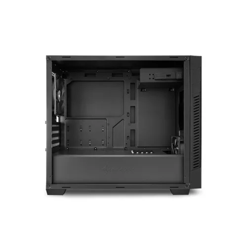 Sharkoon Számítógépház - S1000 (fekete; fekete belső; mATX; 2xUSB3.0; I/O; 2x120mm venti)