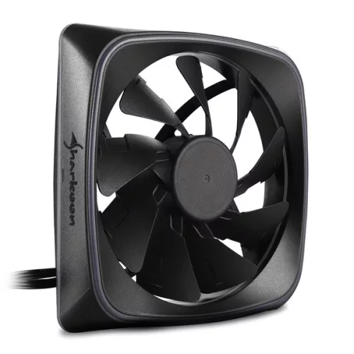 Sharkoon Cooler 12cm - RGB Shark Lights Fan (15,2dB; 56 m3/h; 1000rpm; 3pin + 3pin csatlakozó; ház hűtésre)