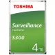 Toshiba Belső HDD 3.5" - S300 Surveillance 4TB (Bulk; Biztonságtechnikai rögzítőkbe; 128MB / 5400RPM)