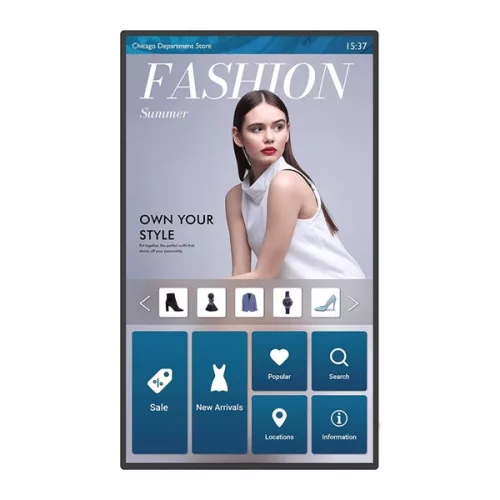 BenQ 55" Interaktiv kijelző IL5501 (3840x2160, 16:9, 1300:1, 400nits, DP, HDMI, VGA) 24/7