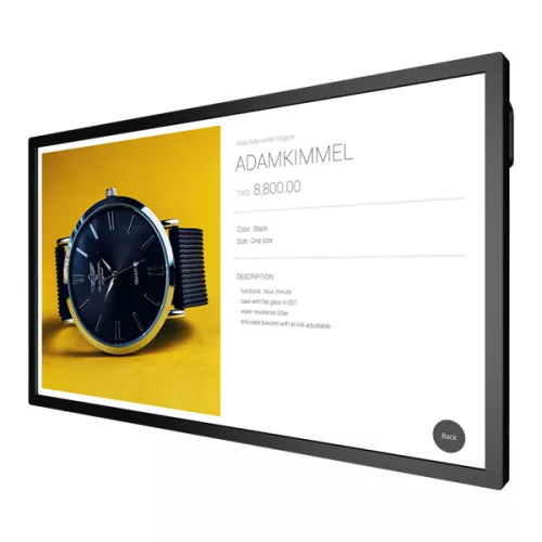 BenQ 55" Interaktiv kijelző IL550 (1920x1080, 16:9, 1100:1, 178/178, 450nits, DVI-I, HDMI, DP) 24/7